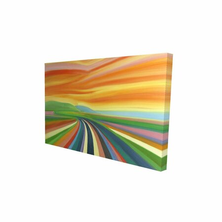 FONDO 12 x 18 in. Colorful Road-Print on Canvas FO2774310